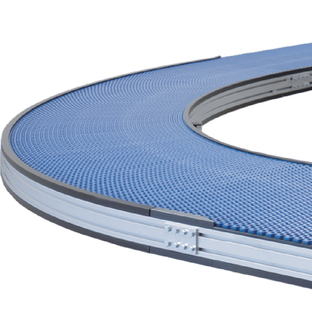 KMF-P 2040 Curved Plastic Modular Belt Conveyor