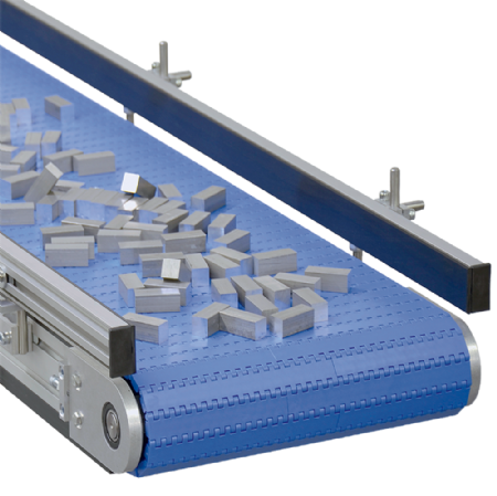 MBF-P 2040 Plastic Modular Belt Conveyor withy adjustable side rails